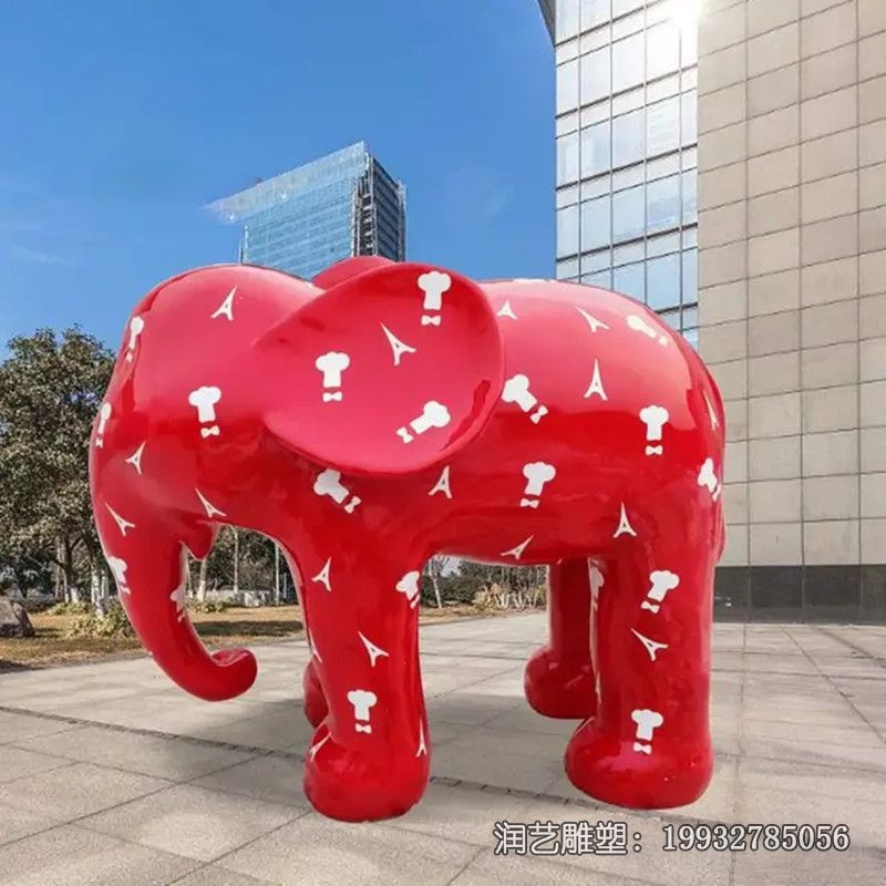 玻璃钢大象动物雕塑 玻璃钢大象动物雕塑