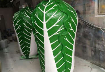 街道玻璃钢白菜雕塑