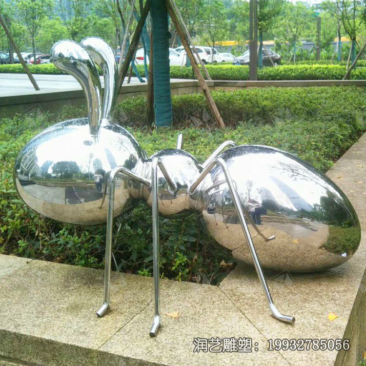 不锈钢动物蚂蚁雕塑 不锈钢动物蚂蚁雕塑