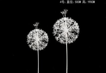 小区不锈钢蒲公英雕塑