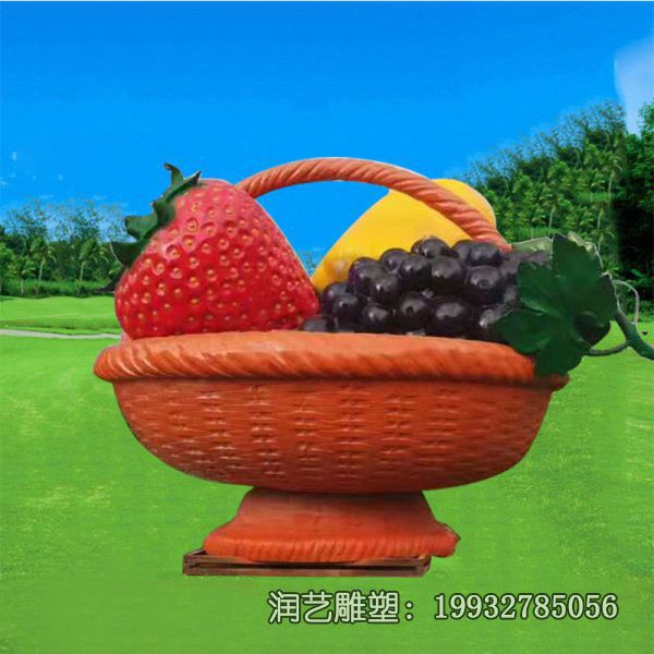 玻璃钢果篮雕塑 (19)