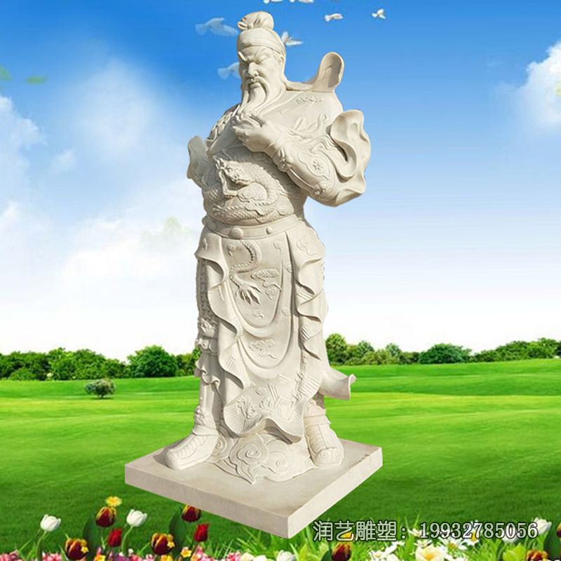 石雕关公人物雕塑 石雕关公人物雕塑