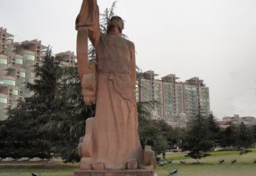 石雕李白人物雕塑
