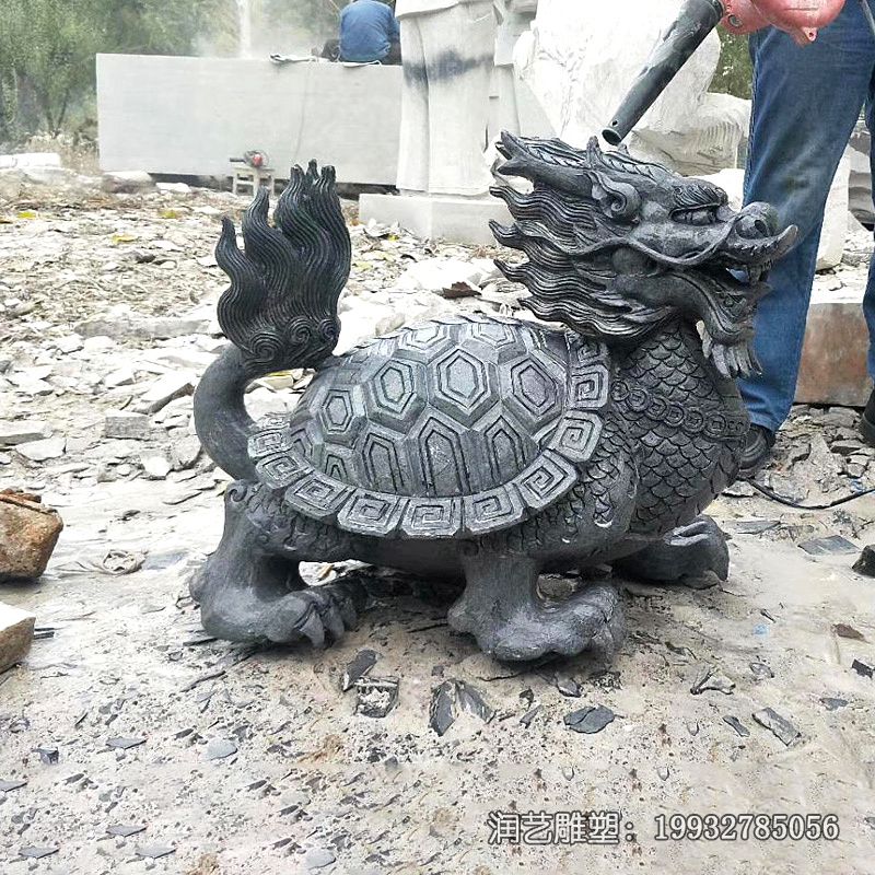 石雕动物龙龟雕塑 石雕动物龙龟雕塑