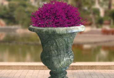 石雕花盆雕塑