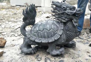 石雕动物龙龟雕塑