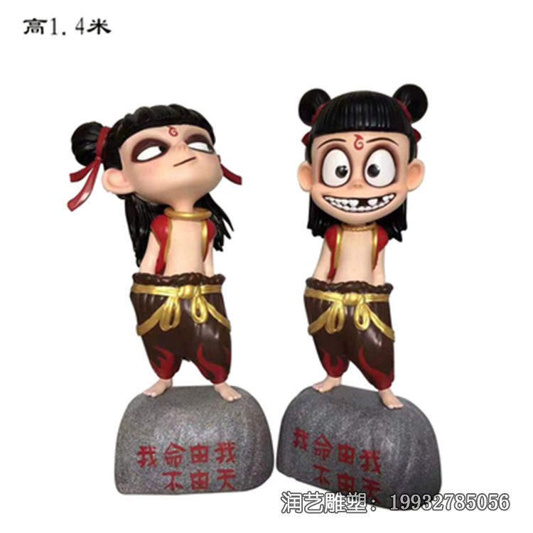 玻璃钢城市哪吒雕塑 玻璃钢城市哪吒雕塑