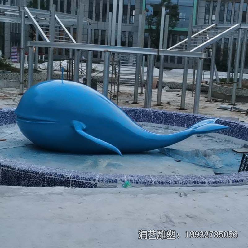 动物玻璃钢鲸鱼雕塑 动物玻璃钢鲸鱼雕塑