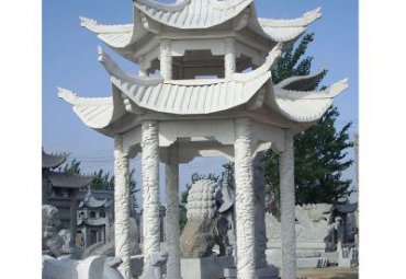 石雕公园凉亭雕塑