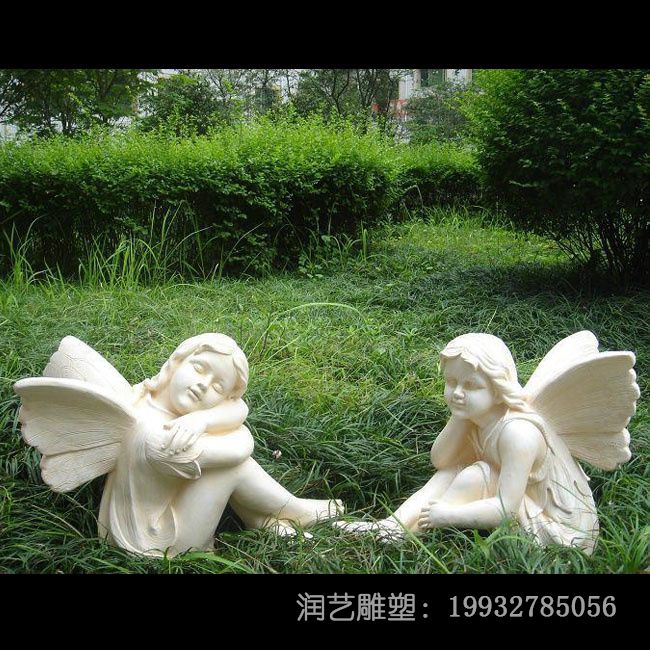石雕西方天使雕塑 石雕西方天使雕塑