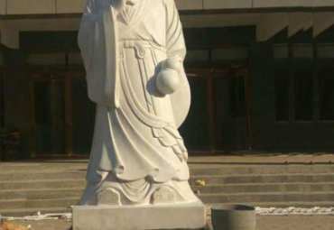 石雕药王孙思邈雕塑