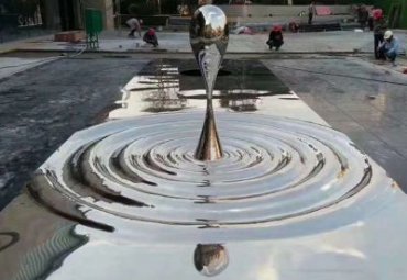 街道不锈钢水滴雕塑