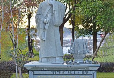 公园张衡石雕雕塑
