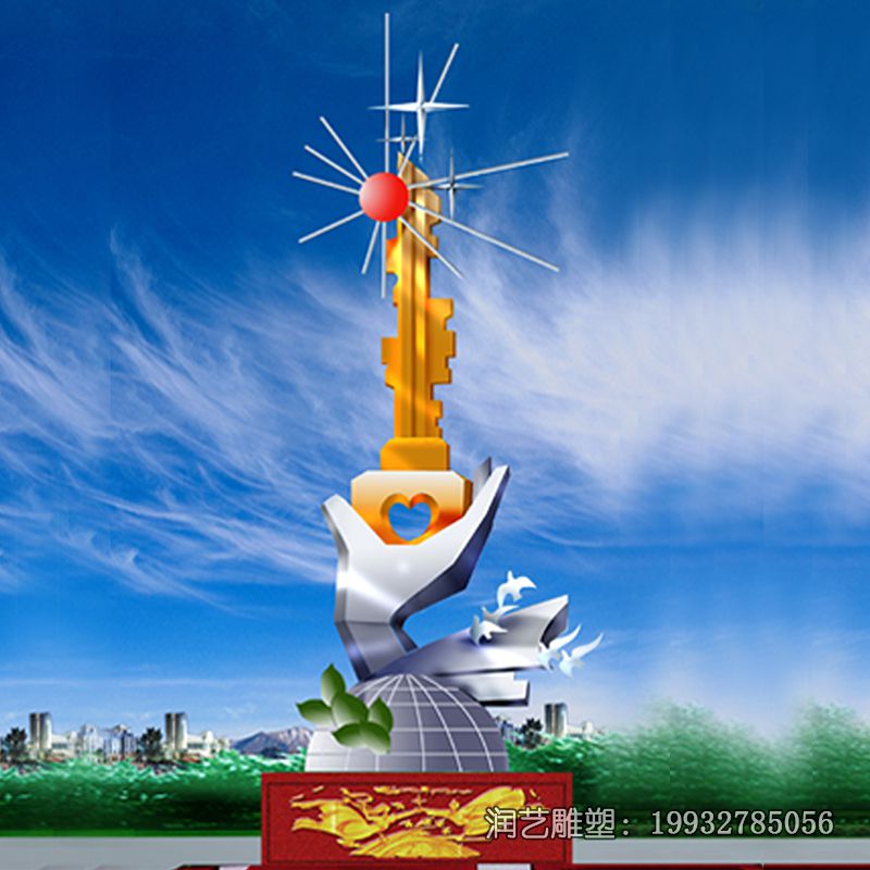 企业不锈钢手雕塑 企业不锈钢手雕塑