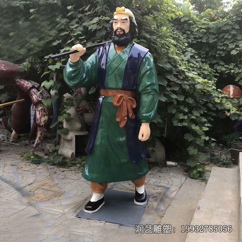 玻璃钢沙僧人物雕塑 玻璃钢沙僧人物雕塑