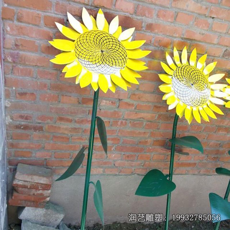 不锈钢向日葵景观雕塑 不锈钢向日葵景观雕塑