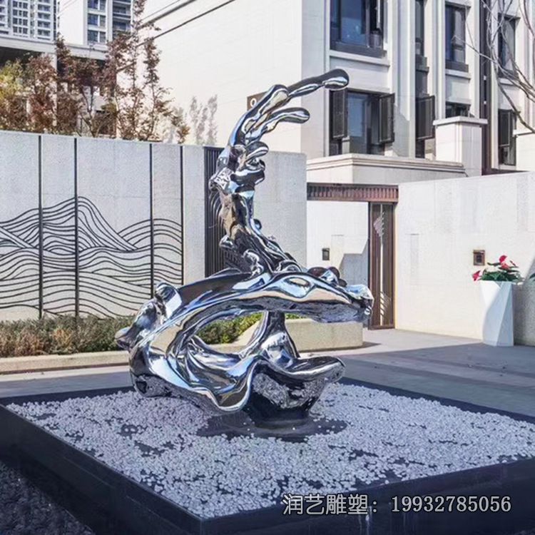 不锈钢街道水花雕塑 不锈钢街道水花雕塑