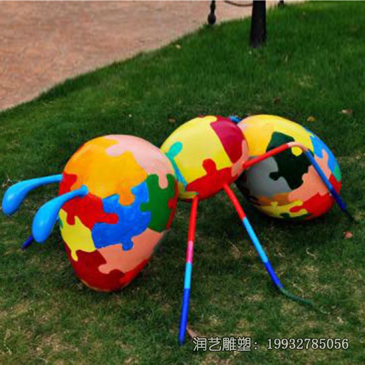 玻璃钢蚂蚁动物雕塑 玻璃钢蚂蚁动物雕塑