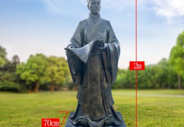 铜雕蔡伦人物雕塑