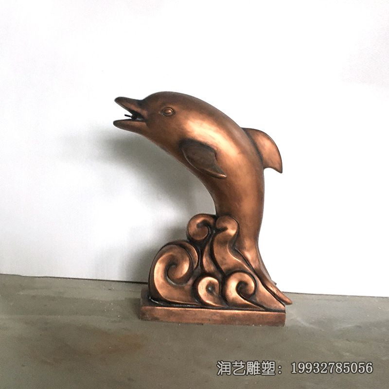 铜雕海豚雕塑 铜雕海豚雕塑
