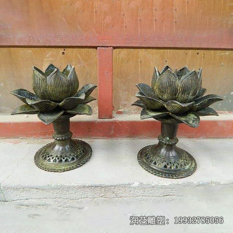 铜雕荷花雕塑 铜雕荷花雕塑