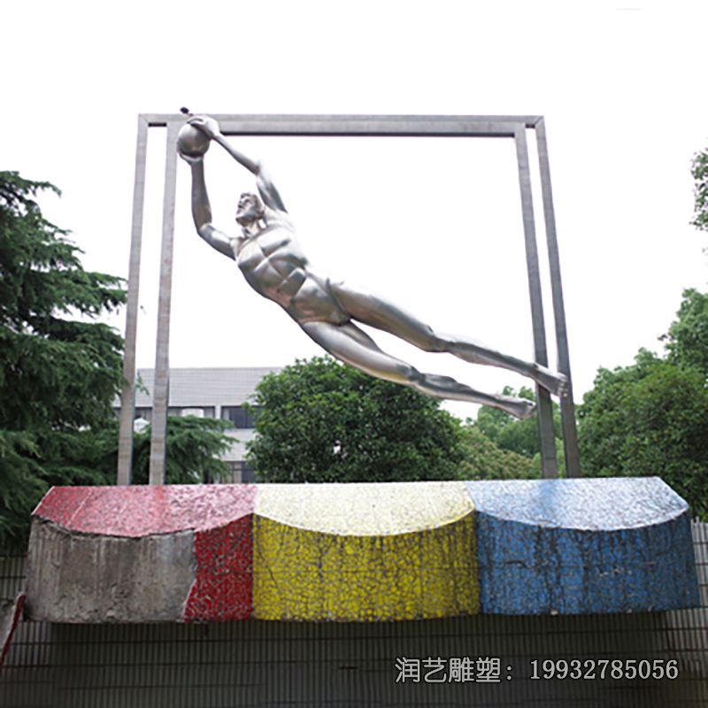 不锈钢体操人物雕塑 不锈钢体操人物雕塑