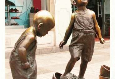 铜雕儿童雕塑