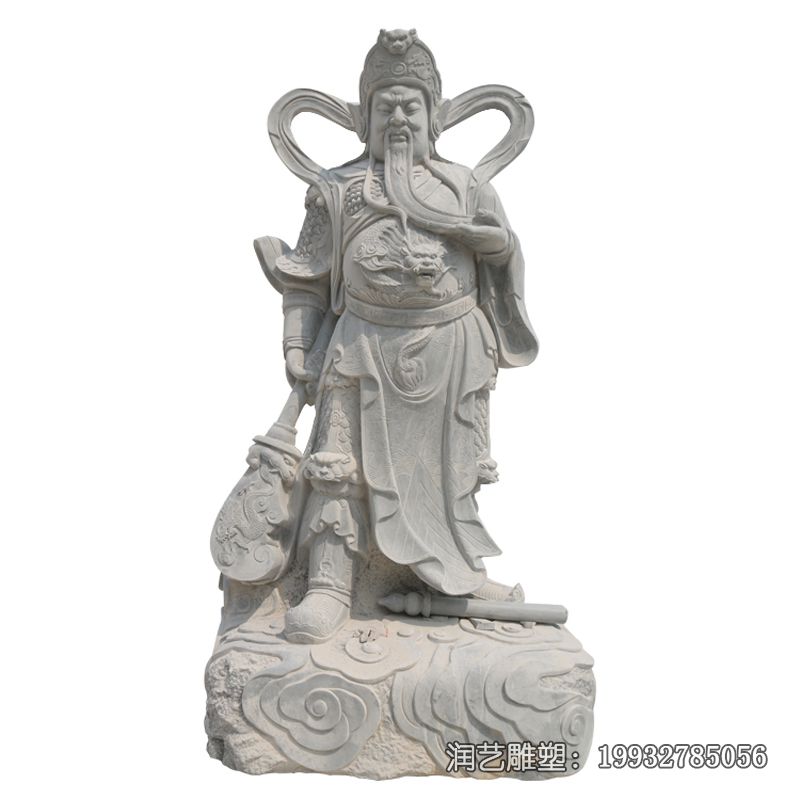 石雕古代关公雕塑 石雕古代关公雕塑