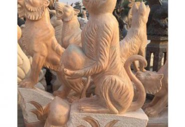 石雕公园猴子雕塑