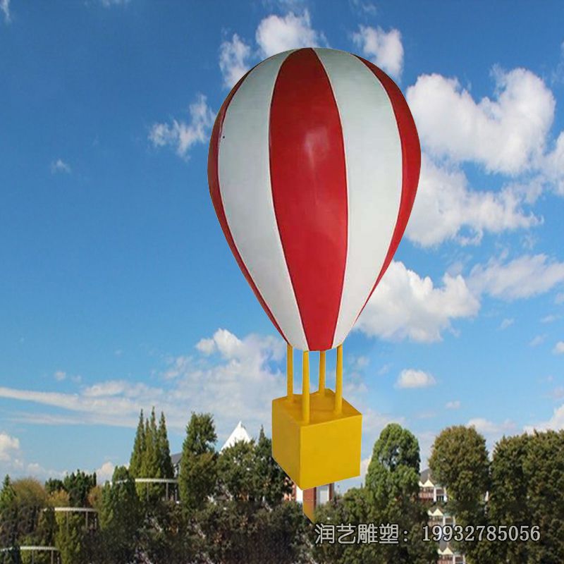 景区玻璃钢热气球雕塑 景区玻璃钢热气球雕塑