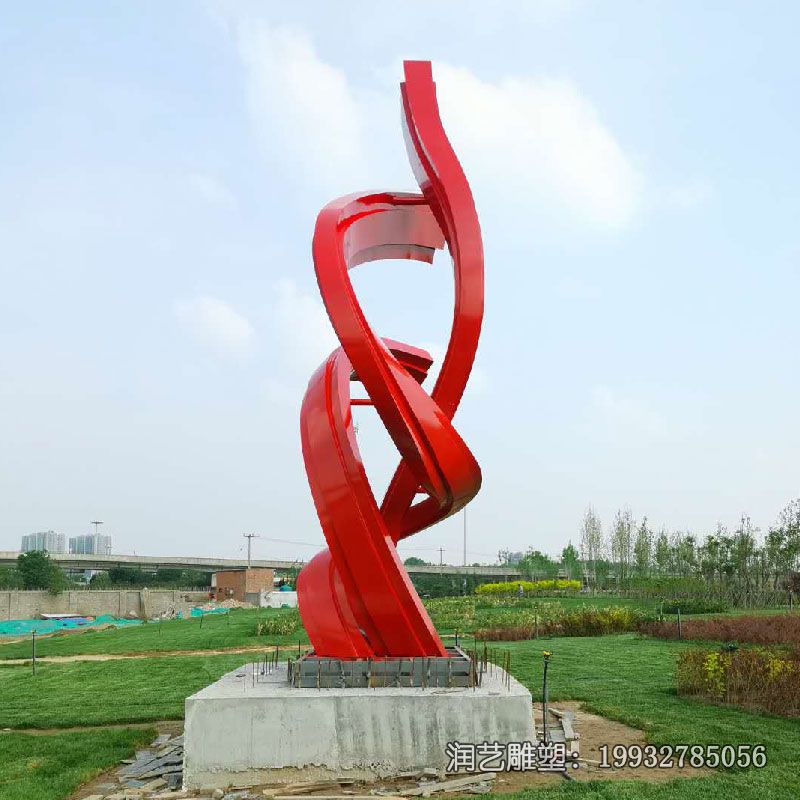 不锈钢城市飘带雕塑 不锈钢城市飘带雕塑
