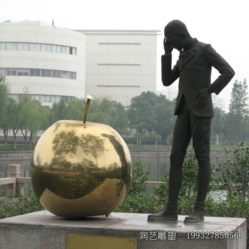 铜雕牛顿人物雕塑 铜雕牛顿人物雕塑