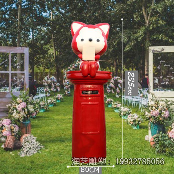 公园玻璃钢阿狸雕塑 公园玻璃钢阿狸雕塑