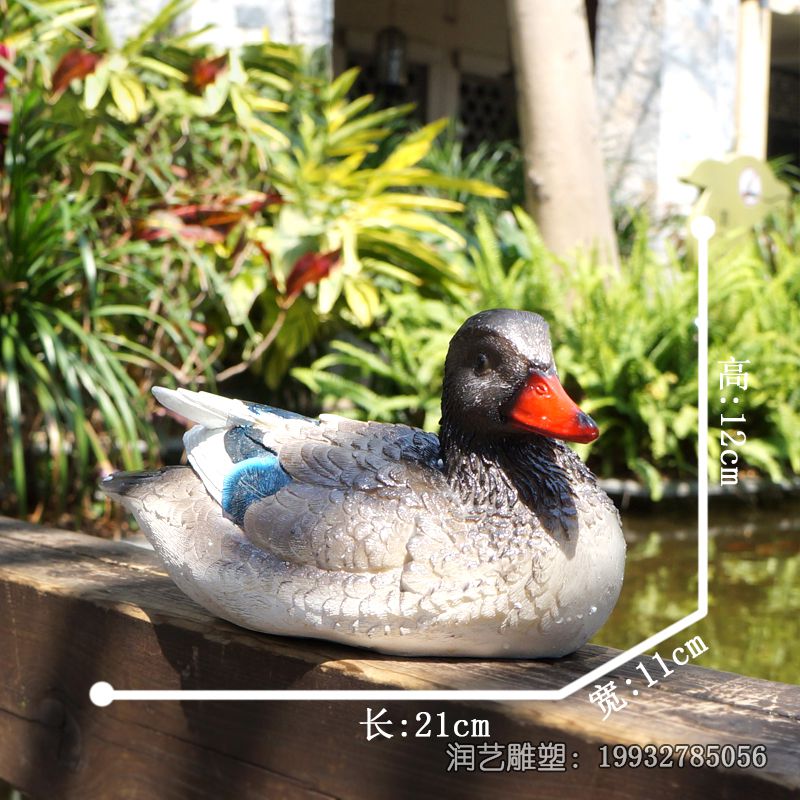 公园玻璃钢鸳鸯雕塑 公园玻璃钢鸳鸯雕塑