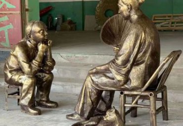 铜雕母子雕塑