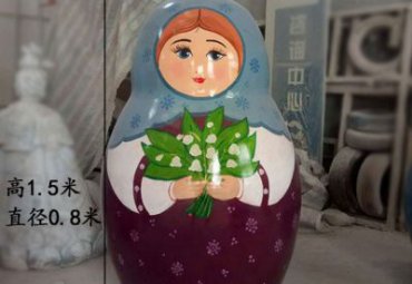 玻璃钢商场套娃雕塑