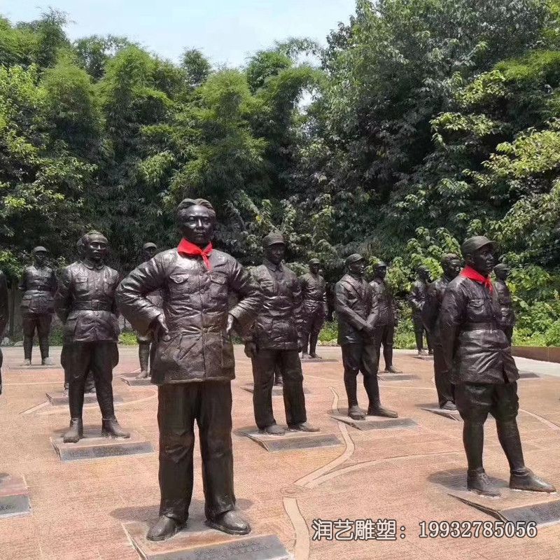 铜雕十大元帅雕塑 铜雕十大元帅雕塑