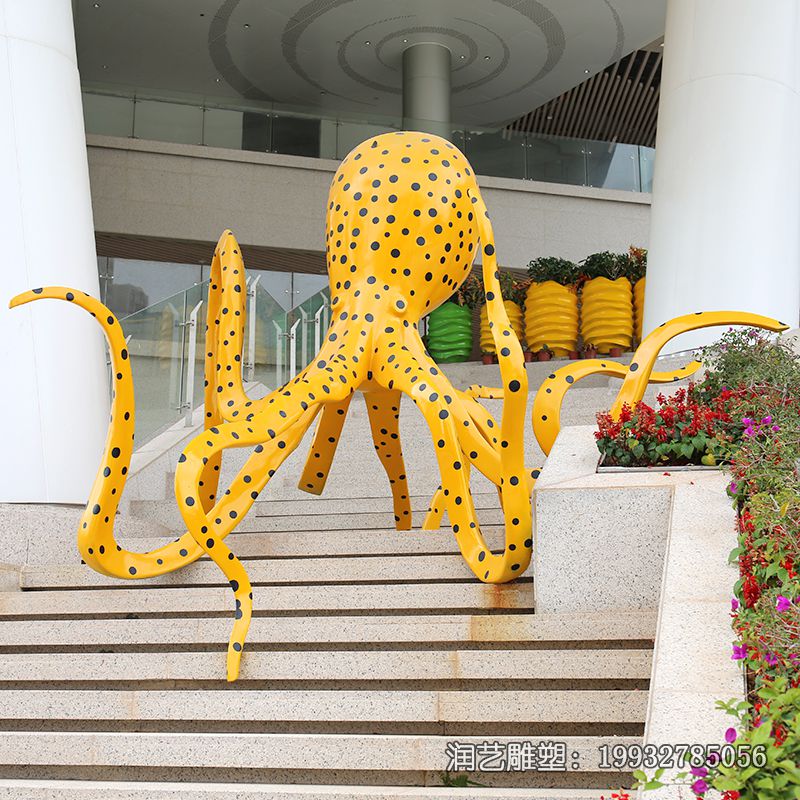 不锈钢城市章鱼雕塑 不锈钢城市章鱼雕塑