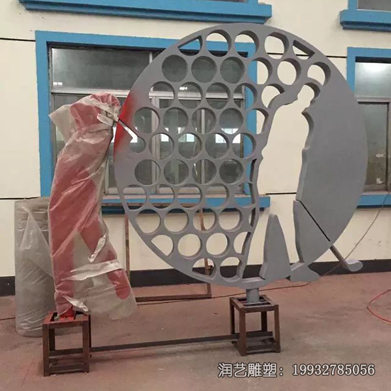抽象不锈钢打高尔夫雕塑 抽象不锈钢打高尔夫雕塑
