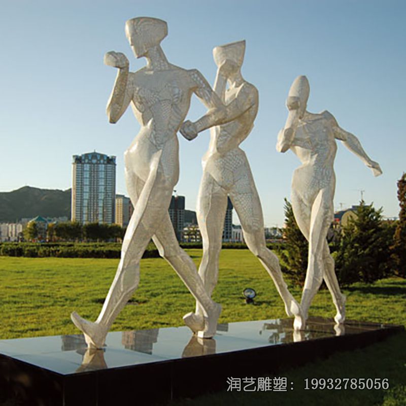 不锈钢镂空竞走雕塑 不锈钢镂空竞走雕塑