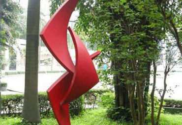 不锈钢抽象风车雕塑