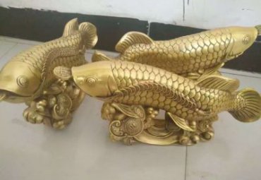 铜雕动物鱼雕塑