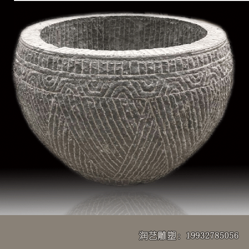石雕庭院水缸雕塑 石雕庭院水缸雕塑