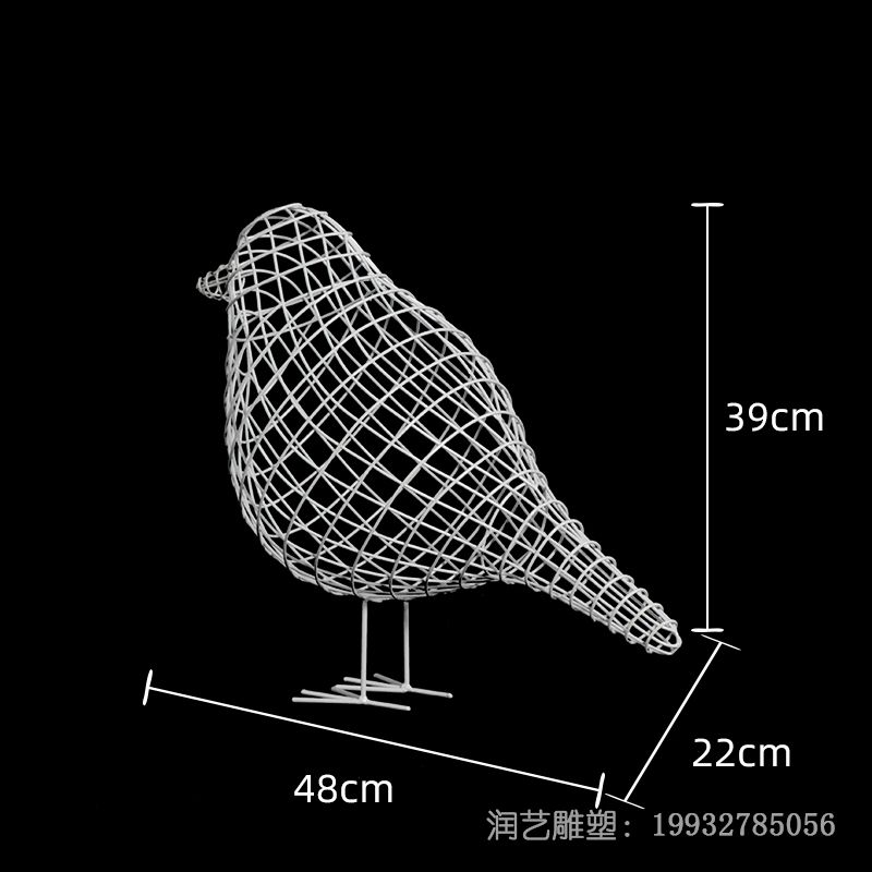 不锈钢公园鸟雕塑 不锈钢公园鸟雕塑