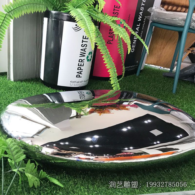 不锈钢酒店鹅卵石雕塑 不锈钢酒店鹅卵石雕塑
