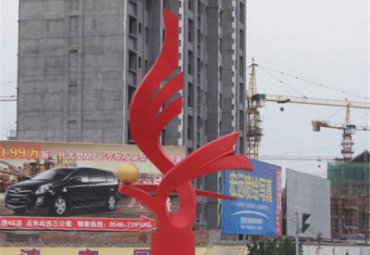 街道不锈钢抽象景观雕塑