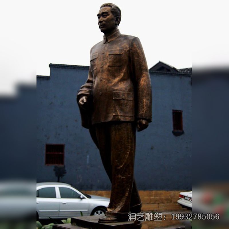 铜雕周恩来人物雕塑 铜雕周恩来人物雕塑