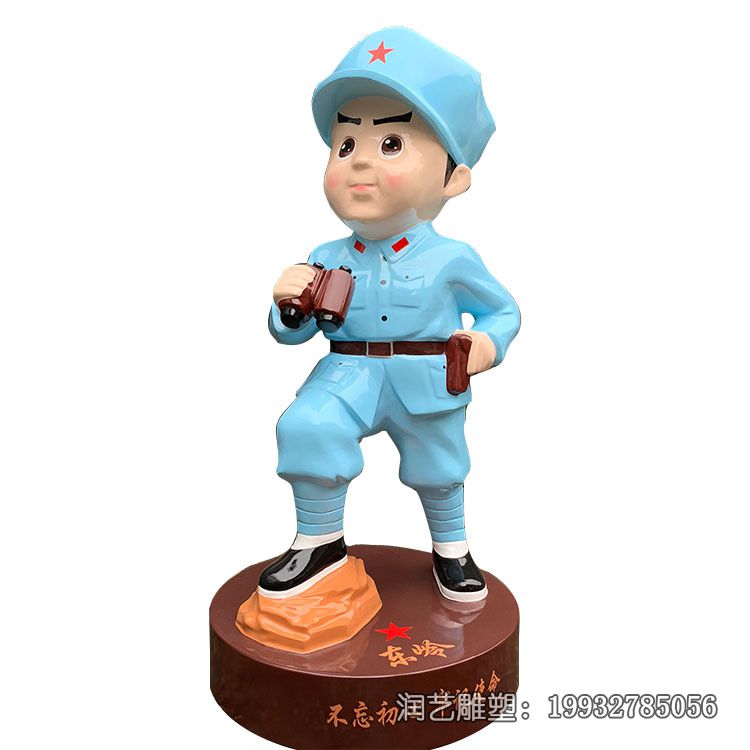 玻璃钢公园红军雕塑 玻璃钢公园红军雕塑