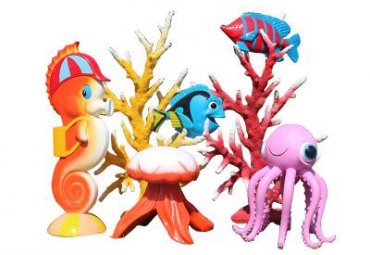 玻璃钢景区海洋生物雕塑