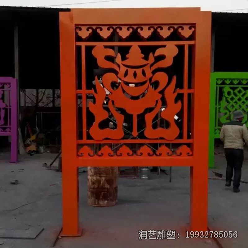 不锈钢公园宣传栏雕塑 不锈钢公园宣传栏雕塑